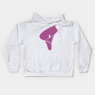 purple calla lily flower Kids Hoodie